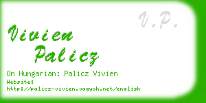 vivien palicz business card